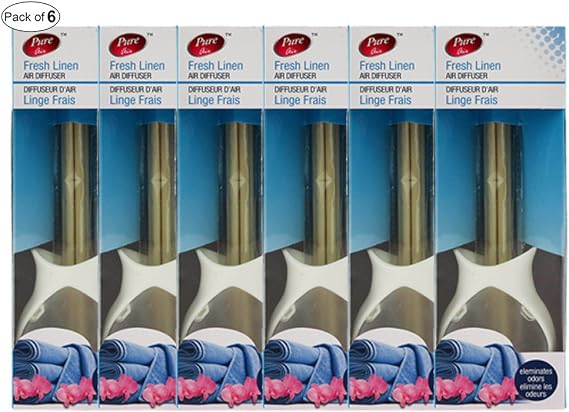PURE Air Diffuser Fresh Linen (Pack of 6)