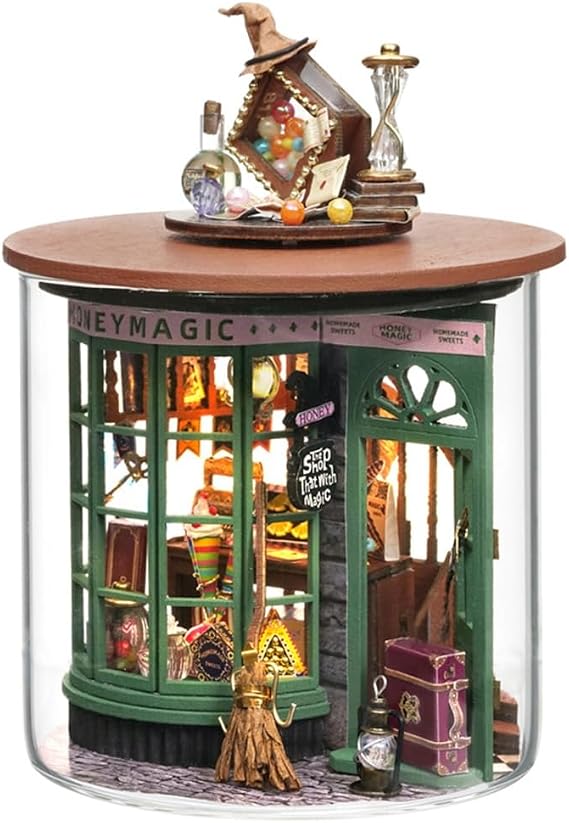 DIY Book Nook Kits for Adults - Wooden - 3D Puzzle Miniature House Kit for Collectors, DIY Cabin