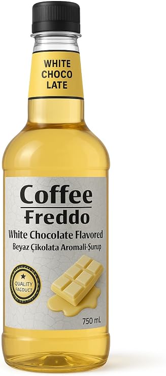 Kahve Şurubu Aroması, Kahve Şurupları, Fitre Kahve, Espresso 750 ml (Beyaz Çikolata Aromalı)