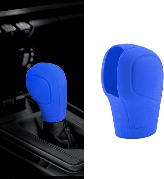 Zufoty Car Gear Shift Knob Cover, Universal Car Shift Protector Cover Protector, Silicone Automatic Gear Shift Knob Cover Universal Auto Interior Accessories for Most Cars
