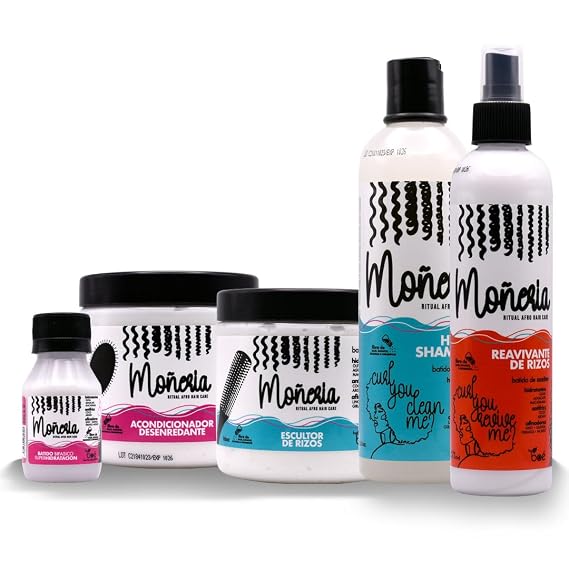 Moneria Ritual 5 in 1 Hair Care Kit, Shampoo, Conditioner, Hair Mask, Detangler
