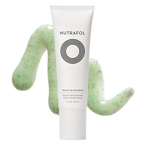 Nutrafol Exfoliating Scalp Mask for Thinning Hair, Color Safe, 4 Fl Oz | Physician Formulated Scalp Mask, Dissolves Product Build-up and Oil to Promote a Healthy Scalp, Color & Extension Safe