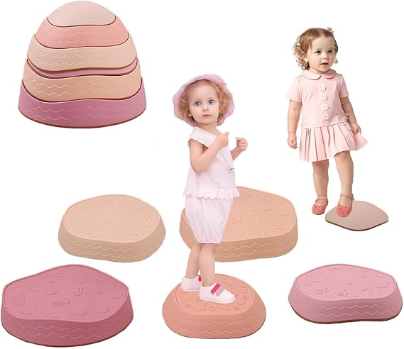Fanboxk Stepping Stones for Kids,Non-Slip Toddler Sensory Toy