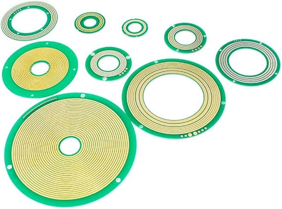 Taidacent PCB Pancake Slip Ring Rotating Connector Through Bore Slip Ring Electrical Rotary Joint 3/6/12 Wires ID 12.7mm/25.4mm /38.1mm /50mm (Inner hole 12.7mm 3 way)