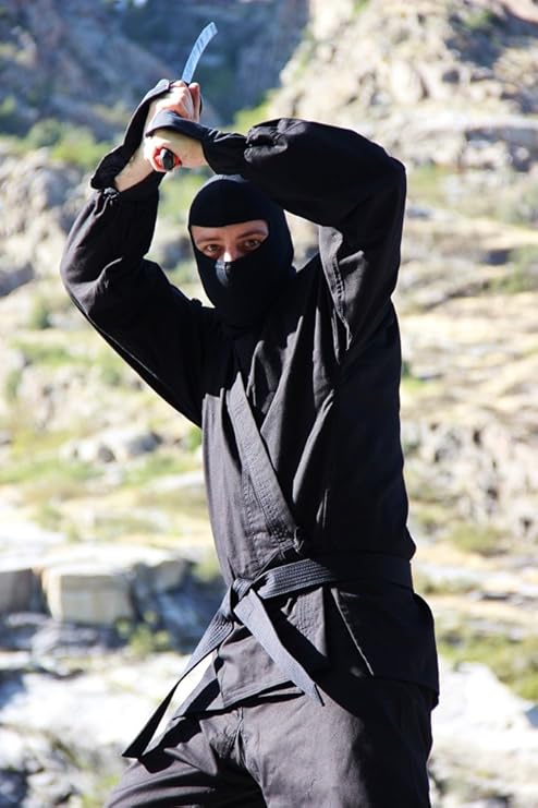 Real Ninja Costume, 14oz Cotton Uniform for Men and Women