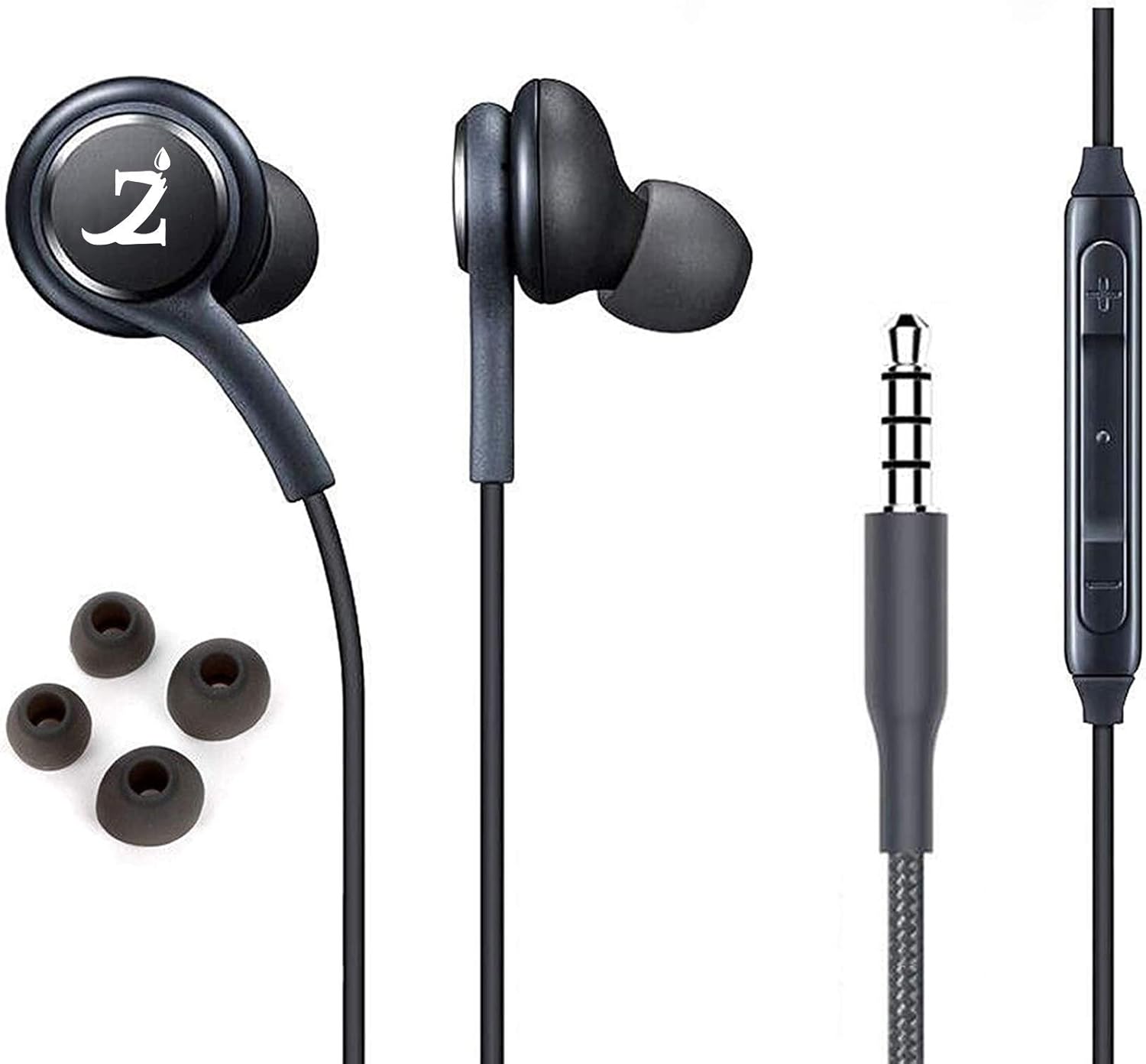 PRO Stereo Headphones Works for Microsoft Lumia 1330 with Hands-Free Built-in Microphone Buttons  Crisp Digital Titanium Clear Audio! 3.5mm, 18 inch