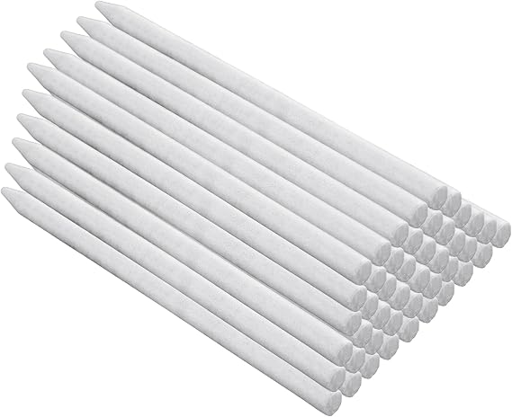 150Pcs Round Soapstone Pen, White Soapstone Refills, Soap Stones Chalk, Professional Soapstone Pencil for Welders Textile Marking Tools and Markers Removable Markings on Steel Cast Iron