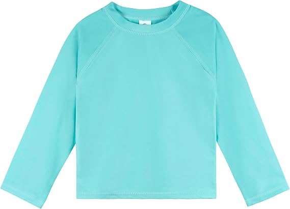 Gerber Baby & Toddler Boys & Girls UPF 50+ Long Sleeve Rashguard Swim Shirt