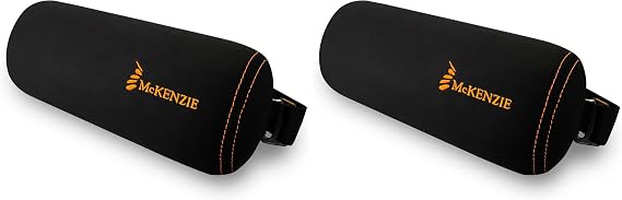 OPTP The Original McKenzie Signature Lumbar Roll Premium Made Lumbar Pillow, Firm Lower Back Support for Chair and Lumbar Support for Car - for Improved Posture and Support (Pack of 2)
