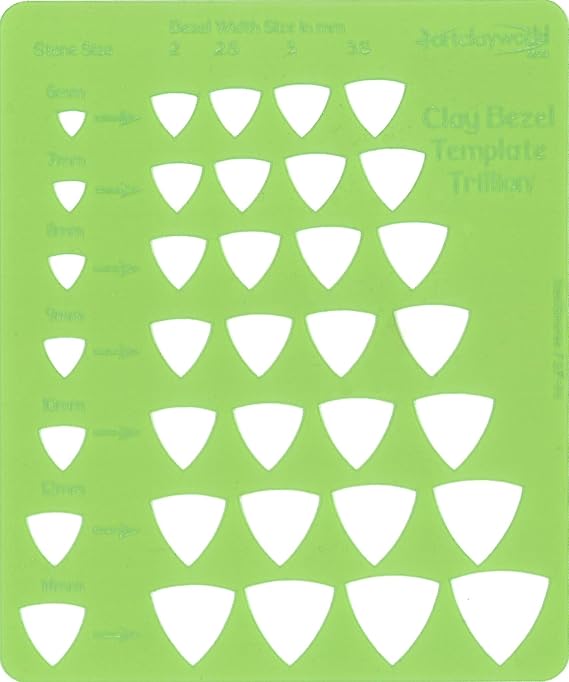 flexiShape Trillion Clay Bezel Template