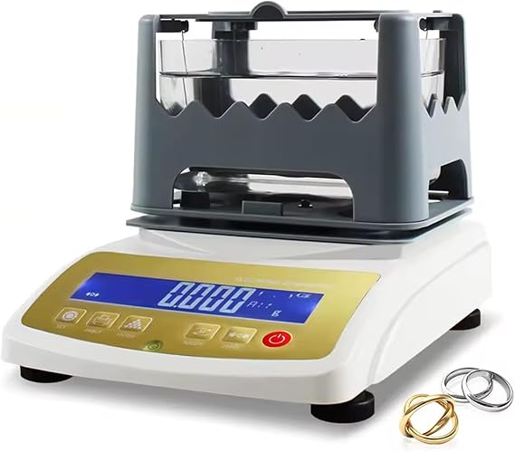Digital Electronic Gold Purity Tester, High Precision Gold Testing Analyzer Machine Precious Metal Verifier Gold Density Tester Karat Detector,300k