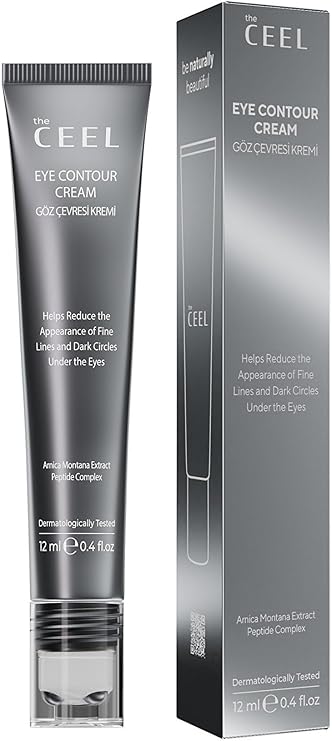 The Ceel Arnica Montana Özlü Göz Kremi 12 ml - Peptitler ve Antioksidan İçeren Nemlendirici Göz Çevresi Bakımı, Aydınlık ve Pürüzsüz Görünüm Destekleyici Soğuk Başlıklı Aplikatör
