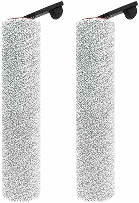 Main Brush for MOVA M10 Floor Scrubber Vacuum Cleaner, Plastic Fiber Roller Brush Replacement Part for Efficient Deep Cleaning on Hard Floors and Carpets(2pcs)