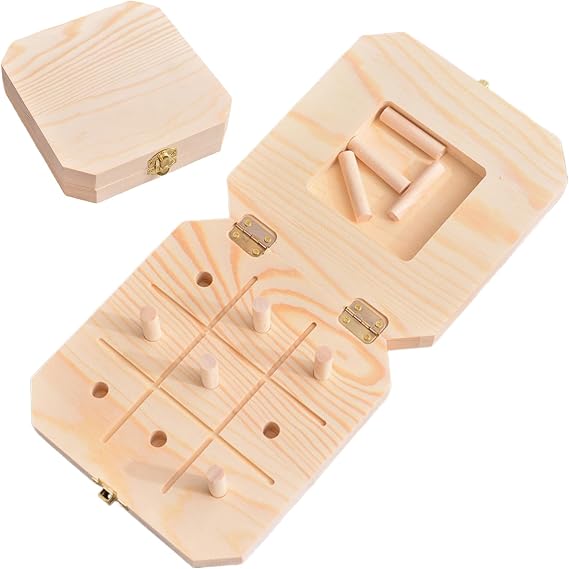 9 Hole Wooden Pegboard, Reactionary Speed Trainer Wood Board, 9-Hole Pegboard for Physical Test to Improve Visual Motor Coordination & Finger Dexterity