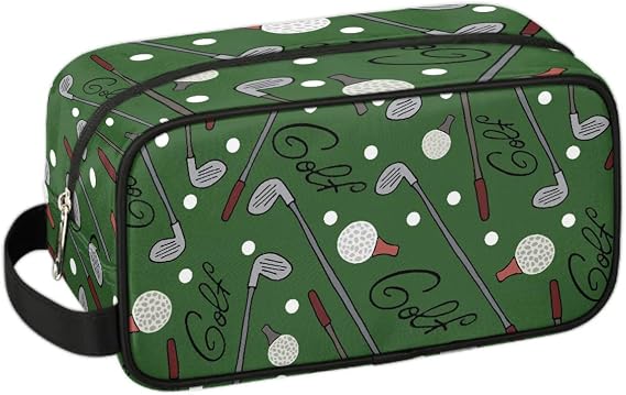 Golf Ball Travel Toiletry Bag for Boys Men - Hanging Wash Bag for Kids - Waterproof Shaving Bag Bathroom Bags for Toiletries Accessories