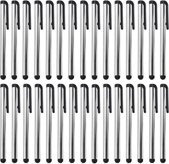 Premium 30 Pack Stylus Compatible with Vivo iQOO Neo9 Pro Short Slim Touch Medium Tip Pen for All Capacitive Touch Medium Tip Screens