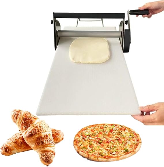 Counter Top Dough Sheeter,Sheeter Board Manual Dough Roller Machine,Manual Dough Sheeter,with 55 Adjustable Thicknesses