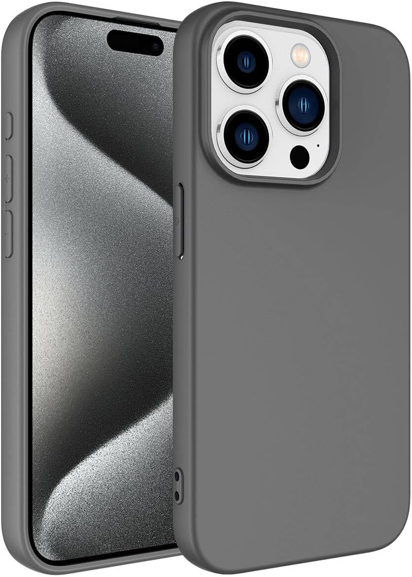 Case Dark Gray Launch Cover Original Compatible with Spia Apple iPhone 15 Pro Max (Compatible with Apple iPhone 15 Pro Max, Dark Grey)