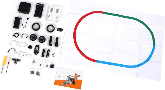 AI Visual Robot Car Kit, Open Source Color Target Recognition Visual Coding Smart Robot Car, Support Scratch & Python Programming for