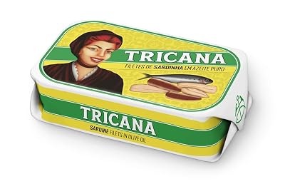 Ticana Portugal - Gourmet Canned Sardine fillet in Olive Oil - 4.23oz  120gr Pack of 5 cans