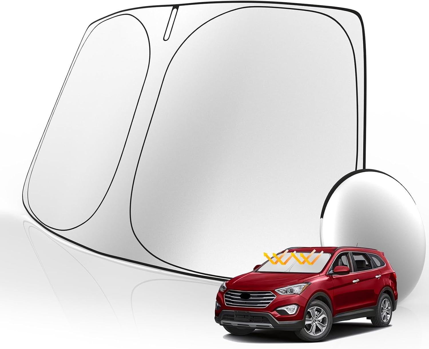 Windshield Sunshade for Honda Pilot 2016-2025 Minivan Accessories Front Window Sun Shade Custom Sunscreen Double Layers Design