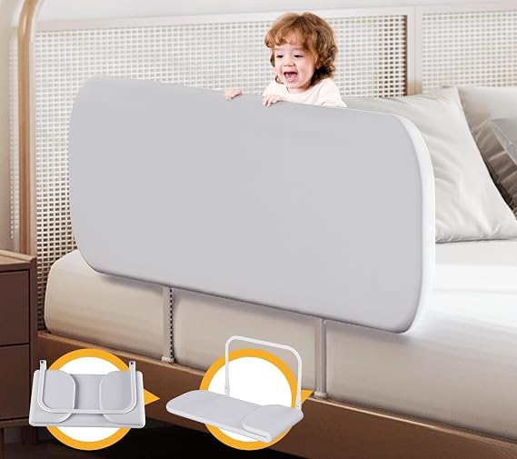 Toddler Bed Rails for Travel - Baby Guard Bed Rail Portable for Crib, Twin, Queen, Full, King Size Beds - Easy to Assemble, Safety Bed Side Rail for Toddlers and Kids