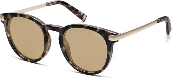 SOJOS Retro Round Polarized Sunglasses Womens Mens Classic Vintage Trendy Sunnies SJ2368