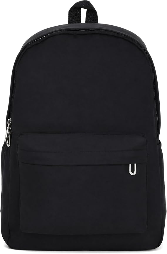 TSLBW Backpack for School Teen Girls Boys, Rucksack Lightweight School Bag, Casual Daypack High School Backpacks for College Student Outdoor Travel Sports Bag A4 Magazine IPad 14L (black)