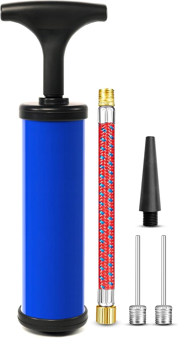 Telvesse Multi-Purpose Ball Pump Portable Multi-Purpose Hand Pump That Can Inflate Bicycles and All Balls