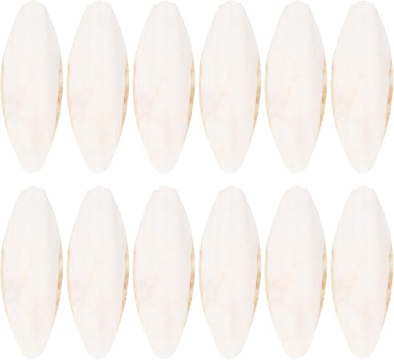 Baluue 12pcs Bird Cuttlebone Chew Toy Cuttlefish Bones Parrot Cage Toys Bird Bite Toy for Aquarium Reptile Tortoise Turtle Cockatiel 10cm