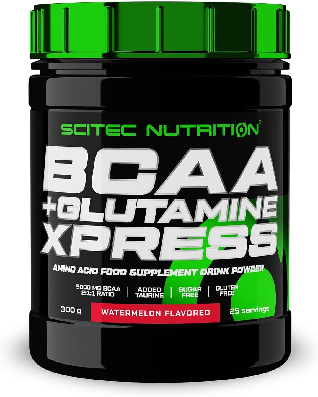 Scitec Nutrition BCAA  Glutamine Xpress - Essential Amino Acid Blend - with 5g 2:1:1 BCAAs - 5g Glutamine - Enriched with Taurine 300g Watermelon