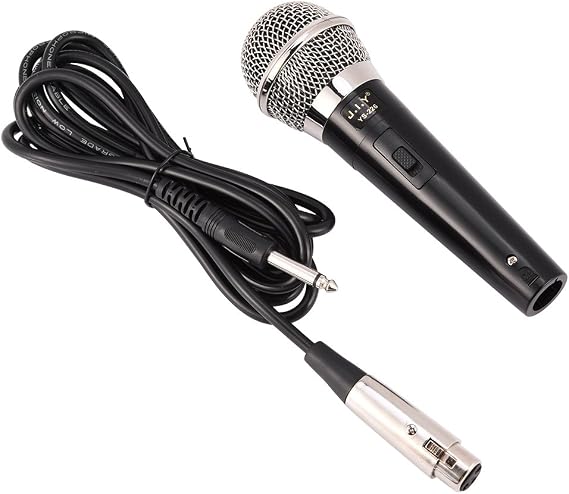 Karaoke Microphone, Dynamic Vocal Microphone for Speaker, Handheld Professional Wired Dynamic Microphone Clear Voice for Karaoke Vocal Music