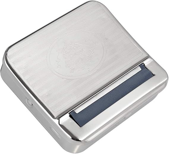 Silver 70mm Automatic Cigarette Tobacco Metal Rolling Machine (Type 2)