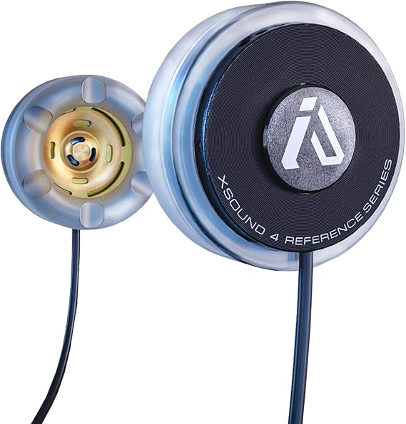 I A S U S High Def XSound 4 Helmet Speakers - Motorcycle Snowboard Helmet Speakers - Works with Most Comms with Earbud Ports Includes Accessories for Install