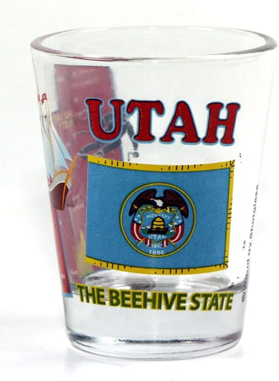 Utah The Beehive State All-American Collection Shot Glass