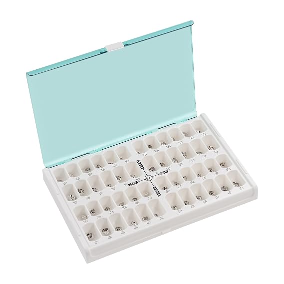 48Pcs Kids Crown Primary Molar Crown Preformed Metal Crown Stainless Steel Temporary Crown