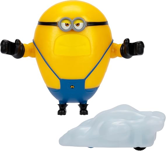 Minions Despicable ME 4 Speed Burst Mega Dave Action Figure | Pull Mega Dave Back for A Burst of Speed | Collect All 5 | All with A Different Play Feature and Accessories