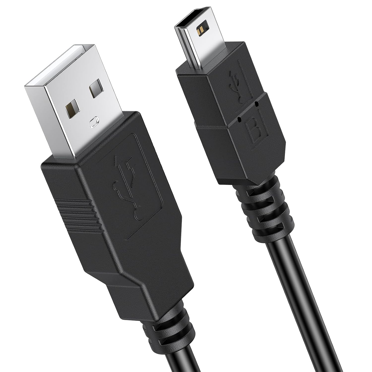 Controller Charger Cable for PS3, USB A to USB B,Magnetic Mini USB Cable for Sony Playstation 3/ PS3 Slim/PS Move Controllers,Dash cam cable,MP3 Player,Digital Cameras (1.8m)