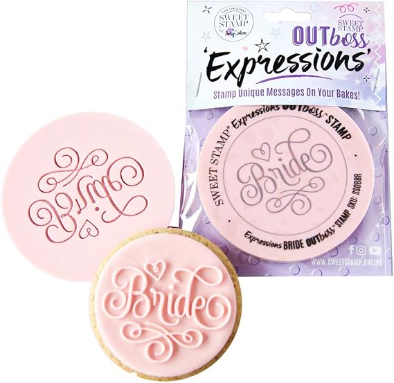 Sweet Stamp by AmyCakes Outboss Plastic Expression Stamp, Bride