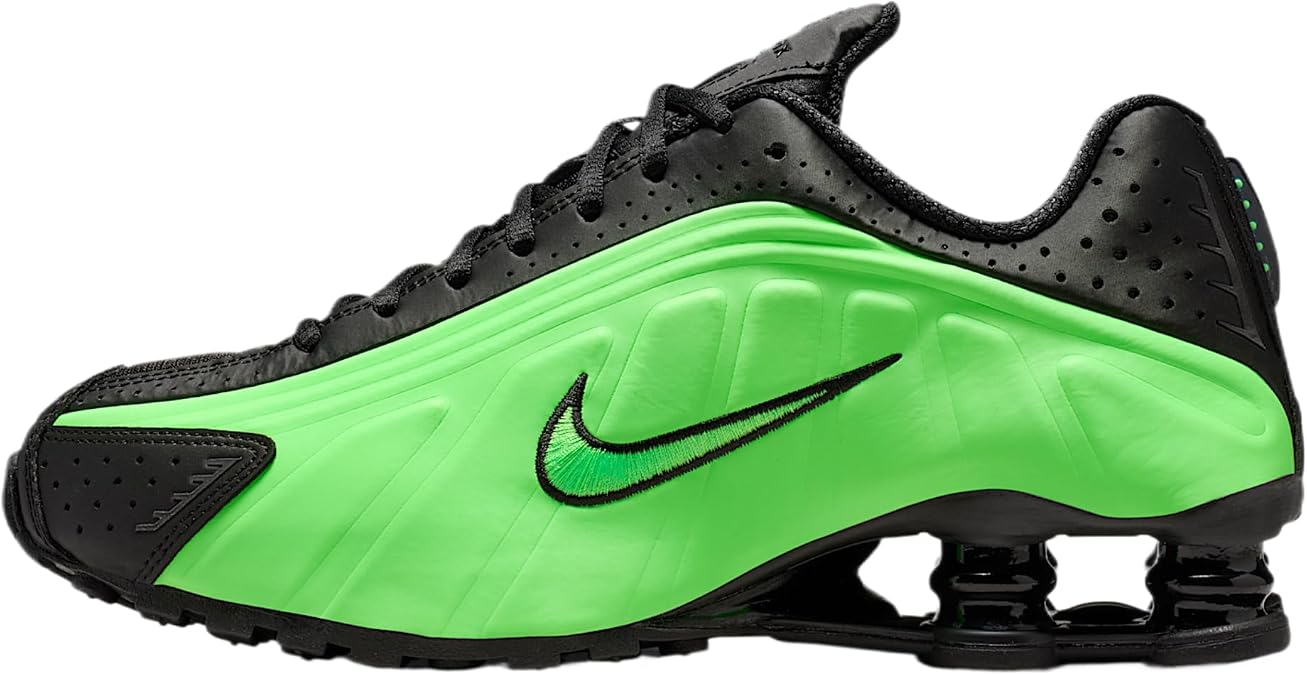 Nike Shox R4 Women's Shoes (Black/Black/Voltage Green)