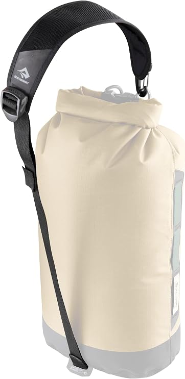 Sea to Summit - Dry Bag Sling - Detachable Shoulder Strap - Comfortable 3D Mesh Shoulder Pad - Compatible With Lightweight, Evac & Big River Series Dry Bags With Base Lash Point & D-Ring - Jet Black