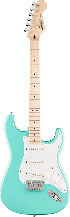 Squier Sonic Stratocaster HT Electric Guitar, Sea Foam Green, Maple Fingerboard