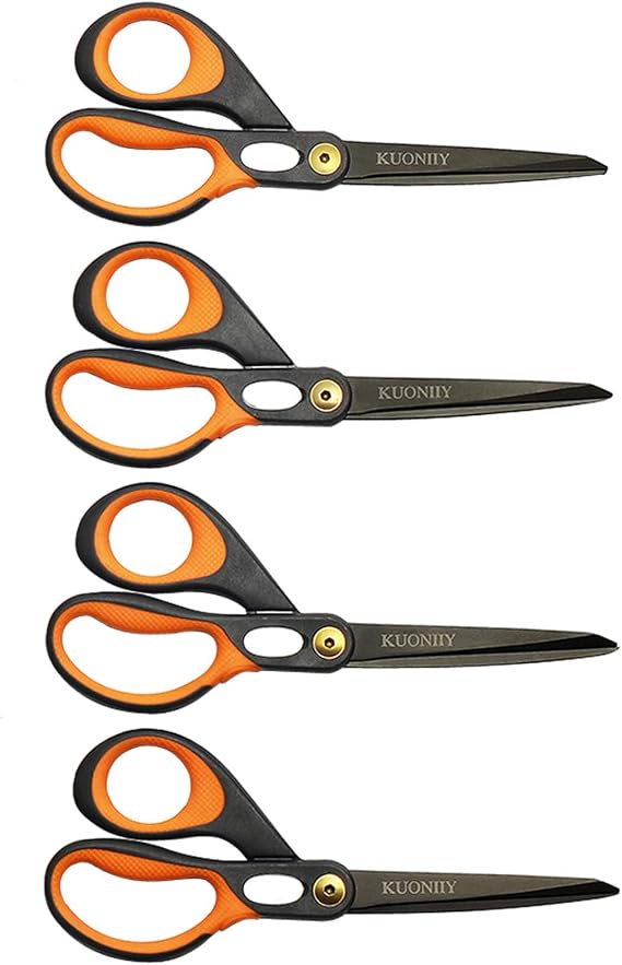 Kuoniiy Scissors Ultra-Sharp Soft-Grip Scissors Multifunctional Scissors Set