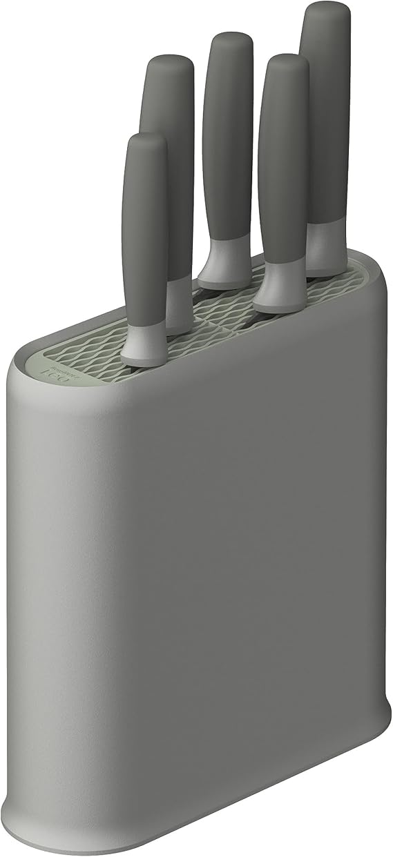 Berghoff Balance 6Pc Universal Knife Block Set, Stainless Steel, Grey