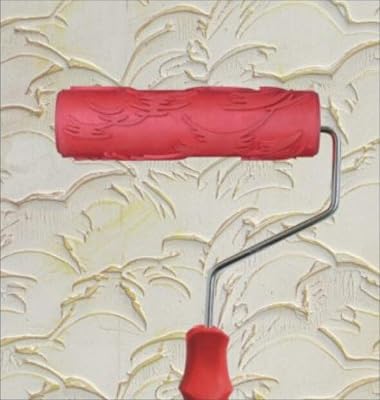 Greek Art 7 DIY Patterned Paint Roller Decorative Rubber Roller Decorative Art Roller Texture Roller with Plastic Handle Pattern C7