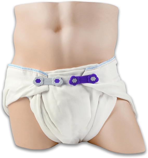 LeakMaster Adult Cloth Diapers Muslin Weave 100% Cotton Flat Cloth Diapers - Use with Pins or Fasteners - Very Absorbent - Size 2,6 Layers Thick -44x44 in.