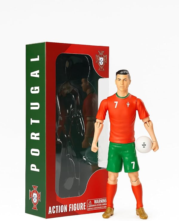 CR7. Ronaldo 8" Collectible Soccer Action Figure. Ronaldo Action Figure. Soccer Fan Collectible. Original Gift for Everyone. Perfect Sport Gift.
