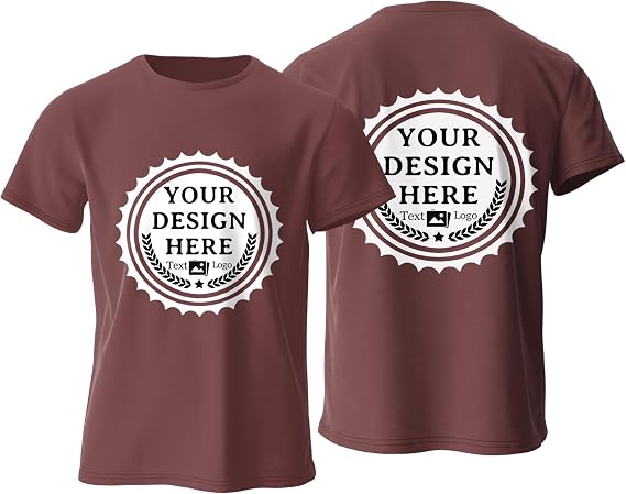 Custom T Shirts Design Your Own Bulk Customized T Shirts Unisex Personalized T Shirts Tee Add Text Logo/Photo/Image