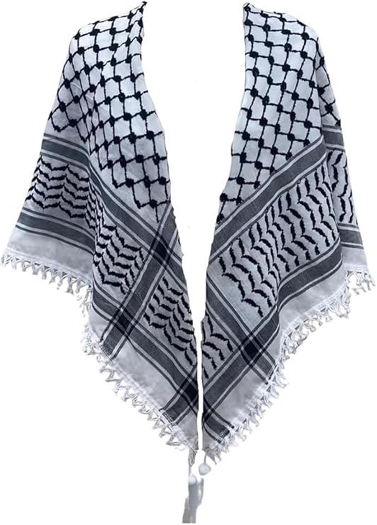 Keffiyeh with Sharshoba from Ramallah Palestine.