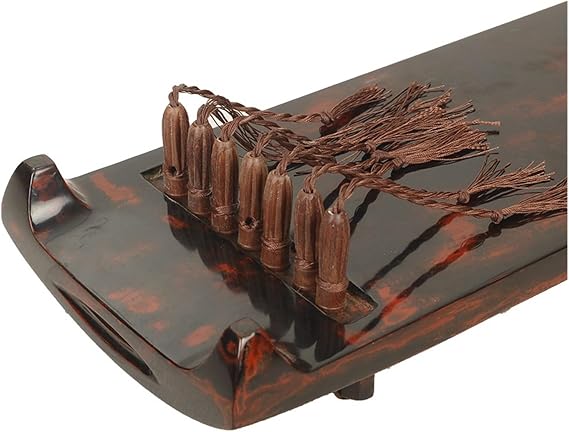 Huanghe-Style Guqin Raw Lacquer Centennial Fir Seven-String Chinese Musical Instrument for Beginners